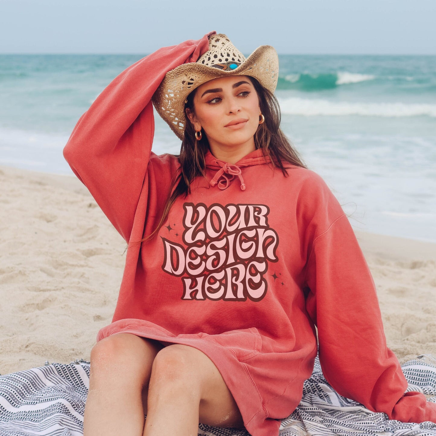 Comfort Colors 1567 Crimson Mockup Comfort Colors Sweatshirt Mockup Crimson Mockup Trendy Mockup Beach Aesthetic Mock Coastal Cowgirl Mock