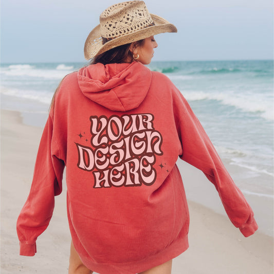 Comfort Colors 1567 Crimson Mockup Comfort Colors Sweatshirt Mockup Crimson Mockup Trendy Mockup Beach Aesthetic Mock Coastal Cowgirl Mock