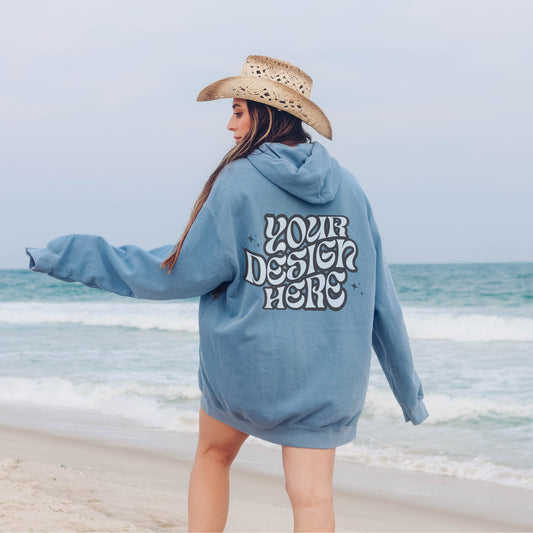 Comfort Colors 1567 Blue Jean Mockup Comfort Colors Sweatshirt Mockup Blue Jean Mockup Trendy Mock Beach Aesthetic Mock Coastal Cowgirl Mock